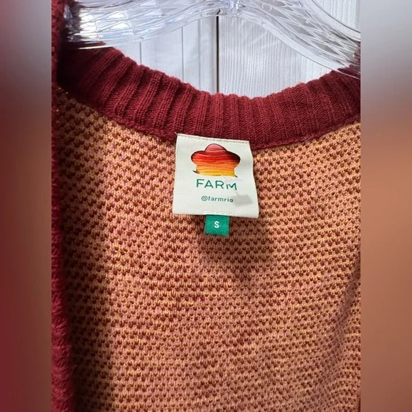 FARM RIO Toucanissimo Cardigan Size Small - Picture 6 of 6
